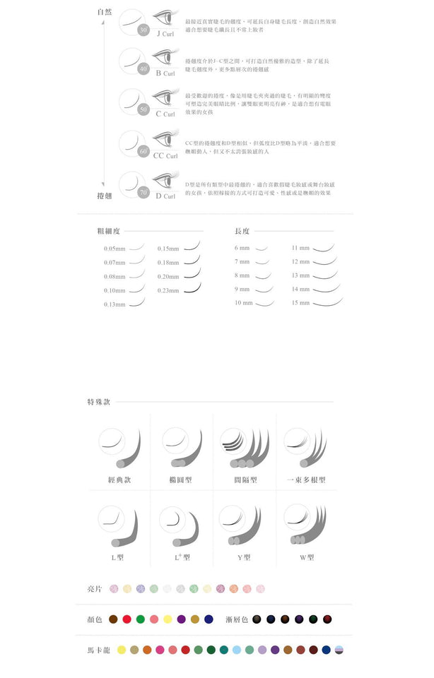 JOVISA 荞薇莎 [0.07] 睫毛 3D 4D 5D 6D睫毛