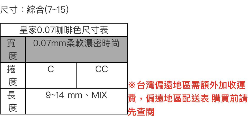 Jovisa 开花睫毛 皇家0.07 16排 型咖啡色系列